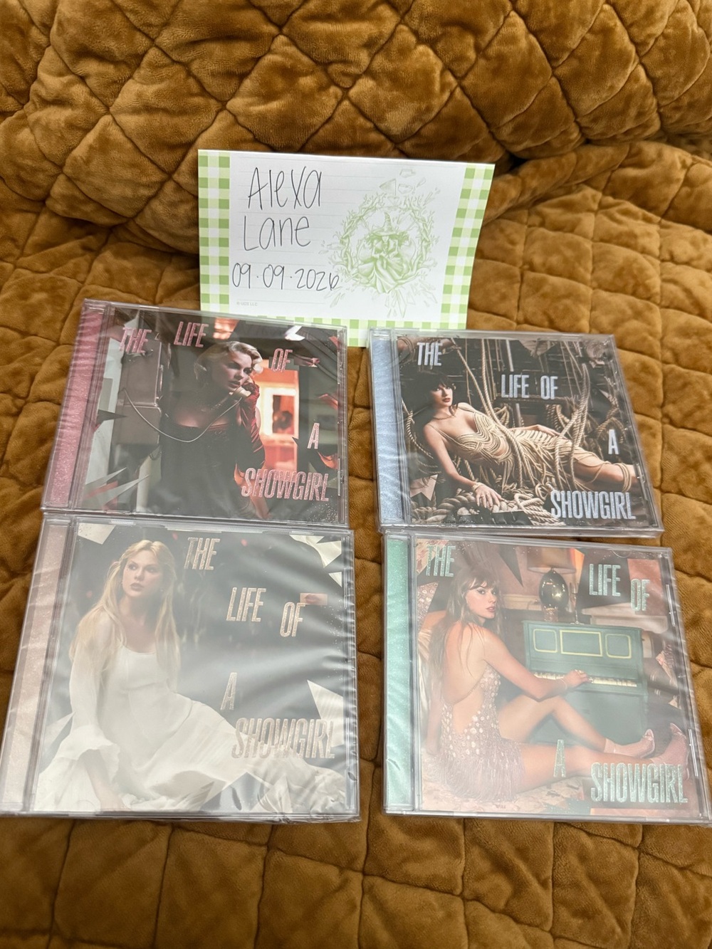 Taylor Swift - The Life of a Showgirl Acoustic Version CD Set of 4